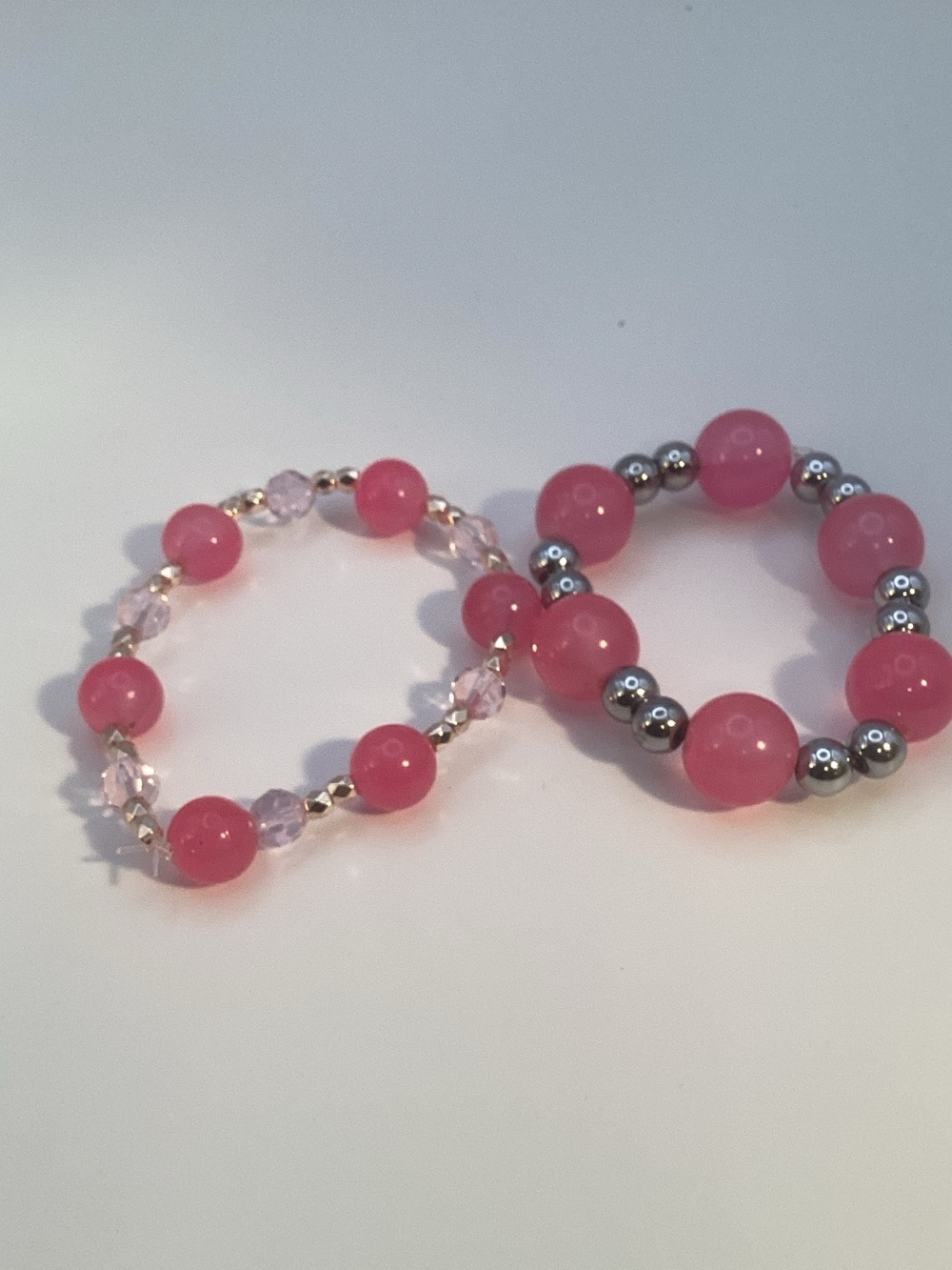 Pink Beaded Stretch Bracelet Set - Women's Jewelry - Picture 5 of 8